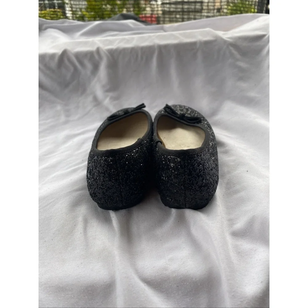 Girl's Thereabouts Lexi Ballet Flats - Black Glitter - Size 1M